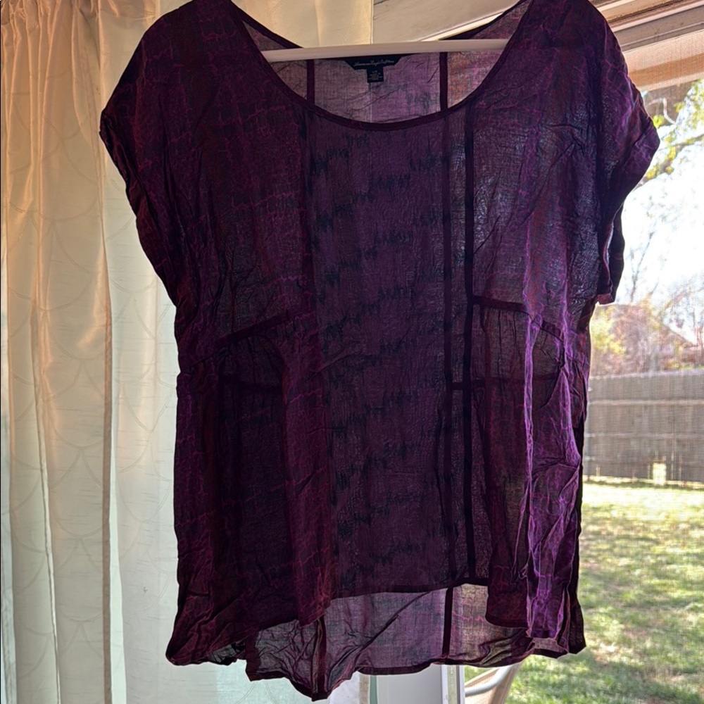 Sheer Purple Women's Top